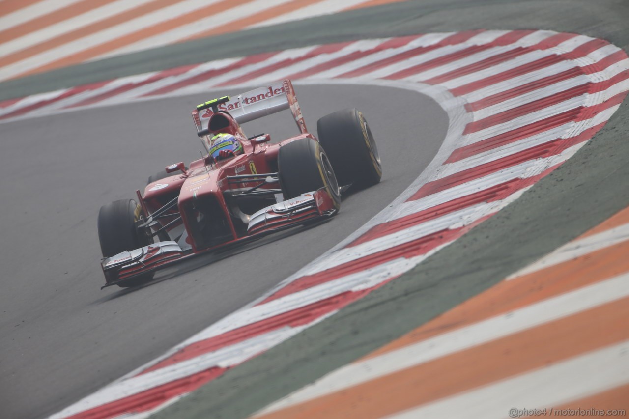 GP INDIA, 26.10.2013- Free practice 3: Felipe Massa (BRA) Ferrari F138 