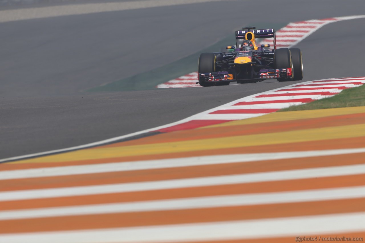 GP INDIA, 26.10.2013- Free practice 3: Sebastian Vettel (GER) Red Bull Racing RB9 