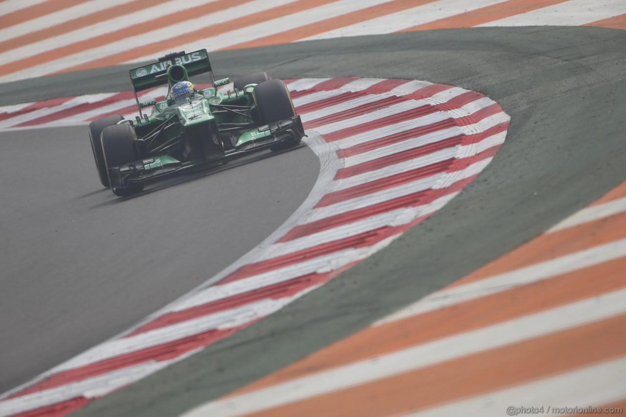 GP INDIA, 26.10.2013- Free practice 3: Charles Pic (FRA) Caterham F1 Team CT03 