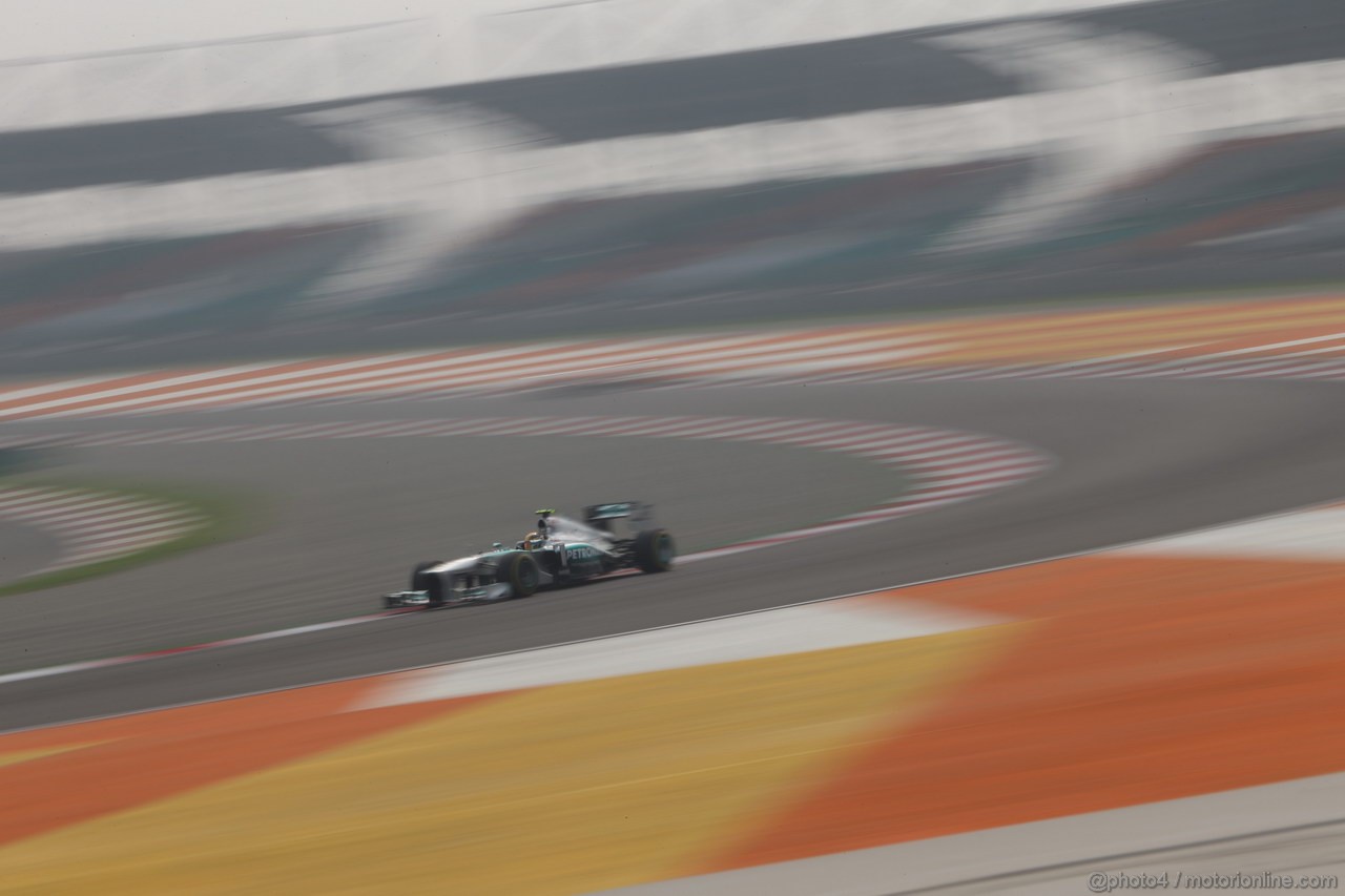 GP INDIA, 26.10.2013- Free practice 3: Lewis Hamilton (GBR) Mercedes AMG F1 W04 