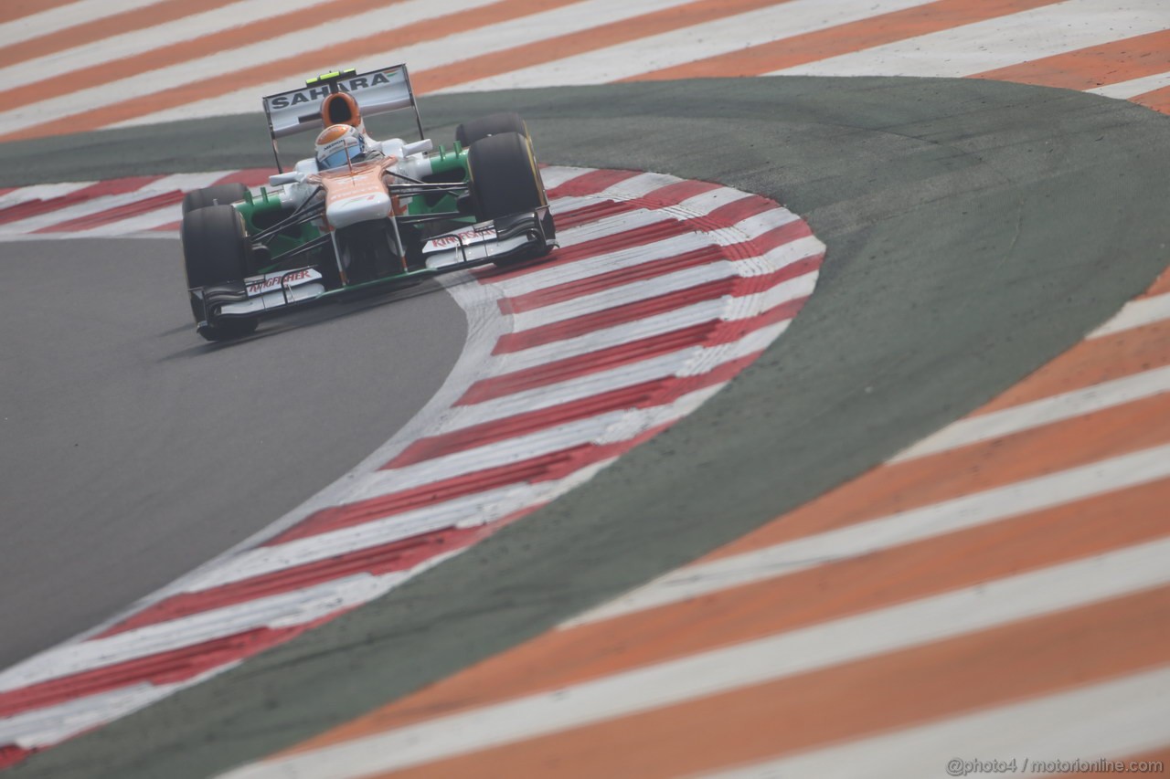 GP INDIA, 26.10.2013- Free practice 3: Adrian Sutil (GER), Sahara Force India F1 Team VJM06 