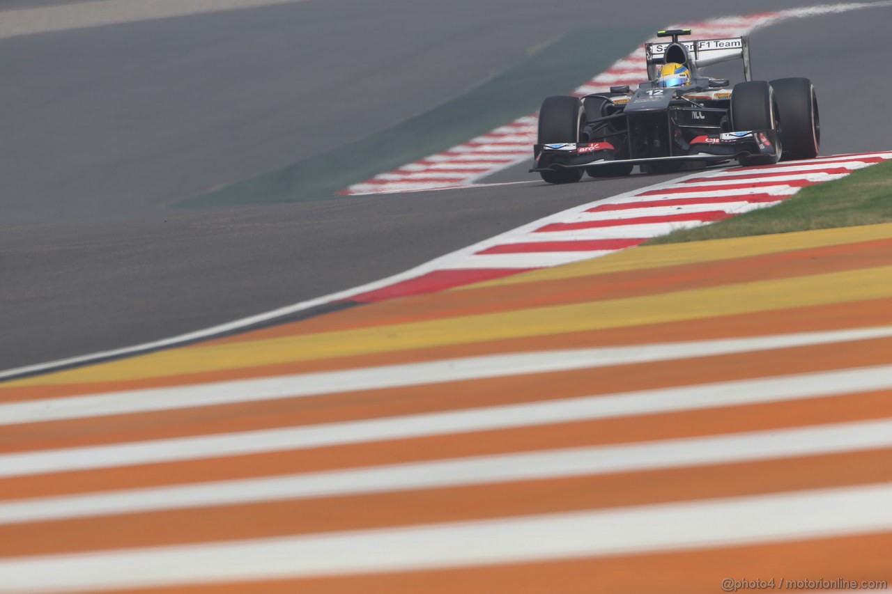 GP INDIA, 26.10.2013- Free practice 3: Esteban Gutierrez (MEX), Sauber F1 Team C32 