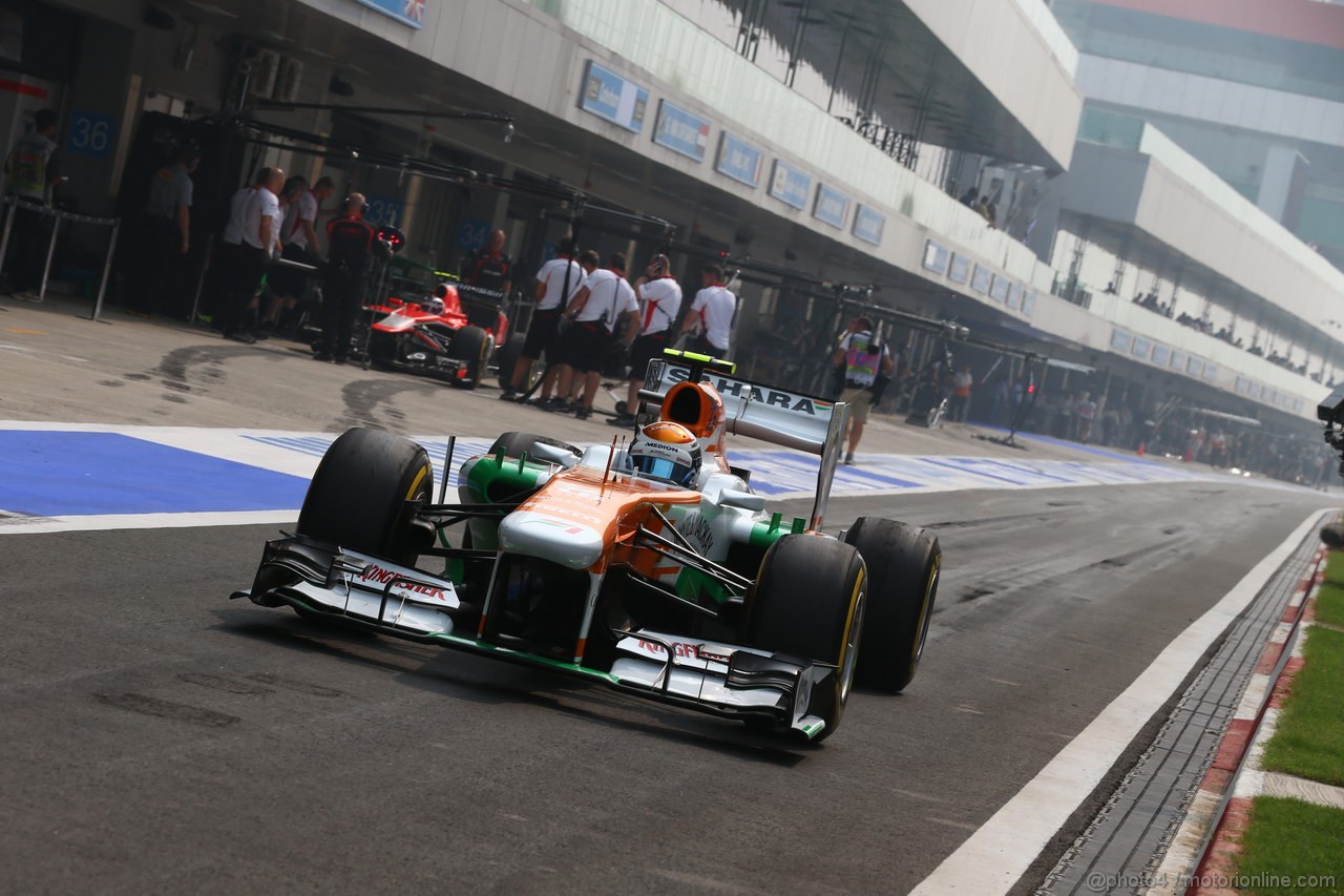 GP INDIA, 26.10.2013- Free practice 3: Adrian Sutil (GER), Sahara Force India F1 Team VJM06 