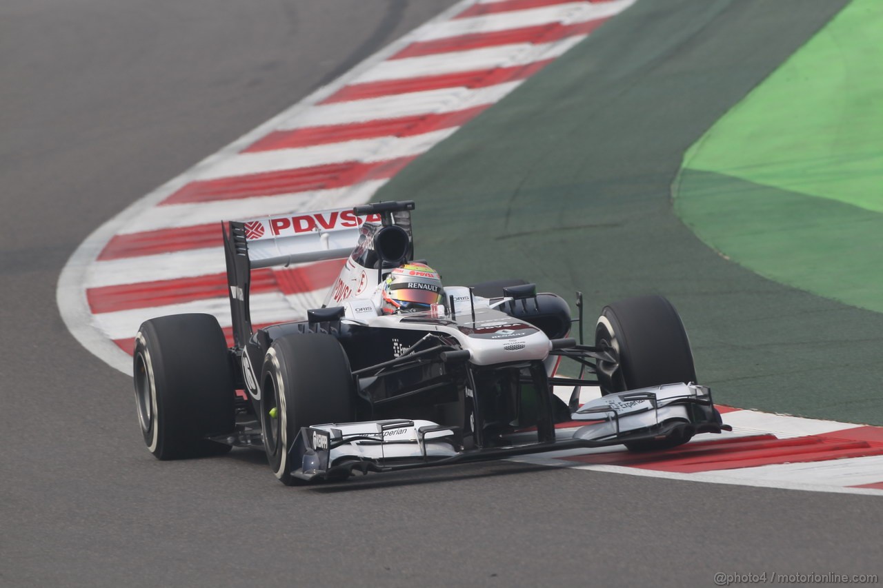 GP INDIA, 26.10.2013- Free practice 3: Pastor Maldonado (VEN) Williams F1 Team FW35 