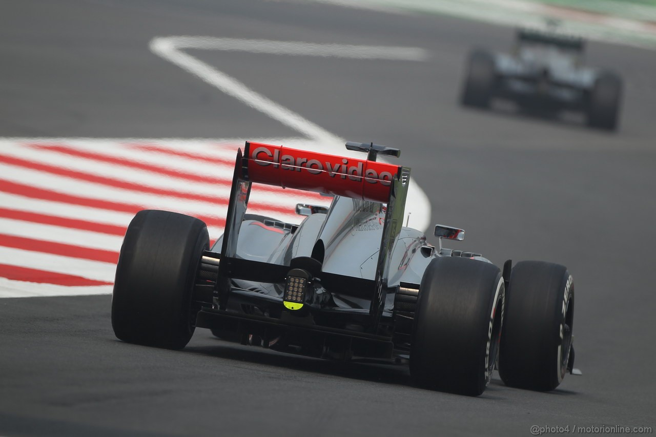 GP INDIA, 26.10.2013- Free practice 3: Jenson Button (GBR) McLaren Mercedes MP4-28 