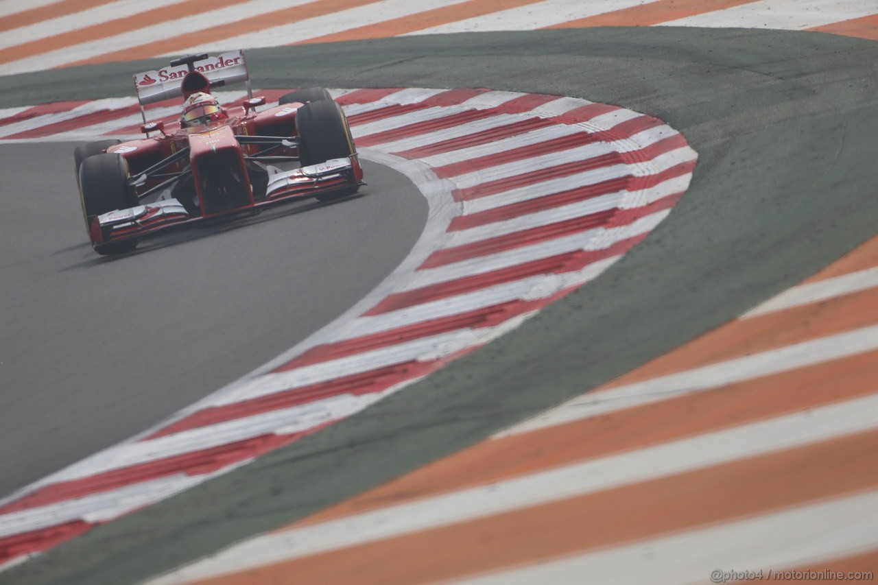 GP INDIA, 26.10.2013- Free practice 3: Fernando Alonso (ESP) Ferrari F138 