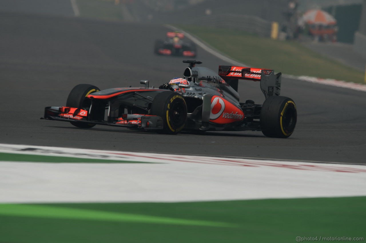 GP INDIA, 26.10.2013- Free practice 3: Jenson Button (GBR) McLaren Mercedes MP4-28 