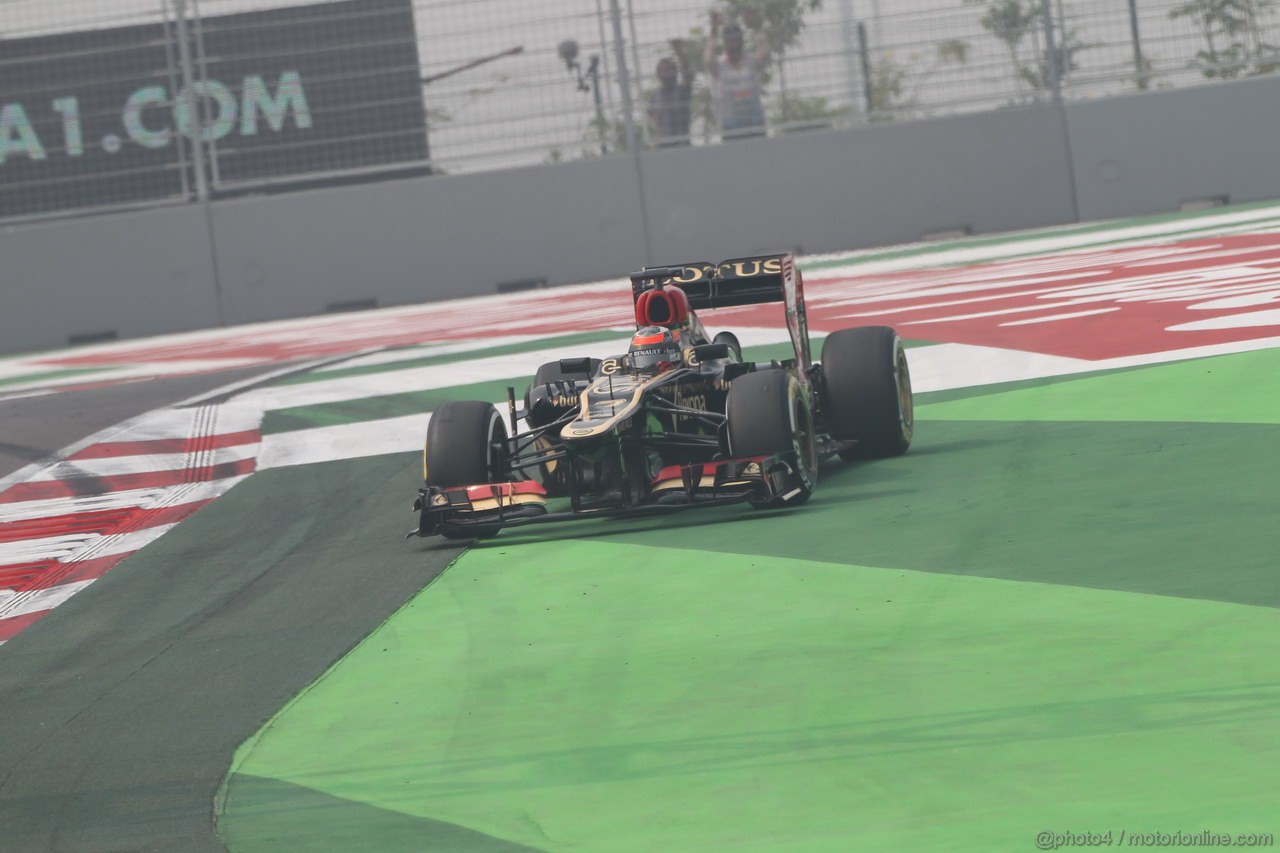 GP INDIA, 26.10.2013- Free practice 3: Kimi Raikkonen (FIN) Lotus F1 Team E21 