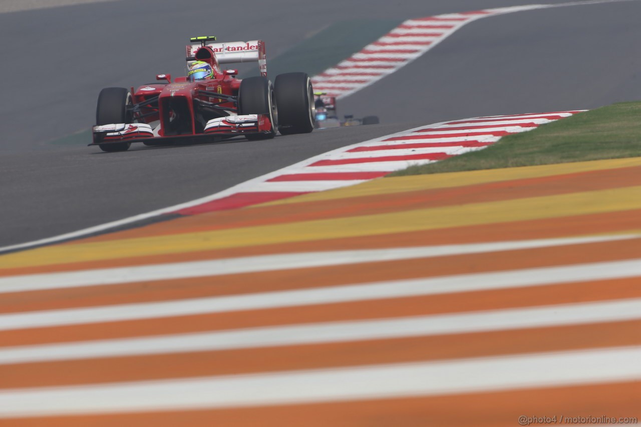 GP INDIA, 26.10.2013- Free practice 3: Felipe Massa (BRA) Ferrari F138 