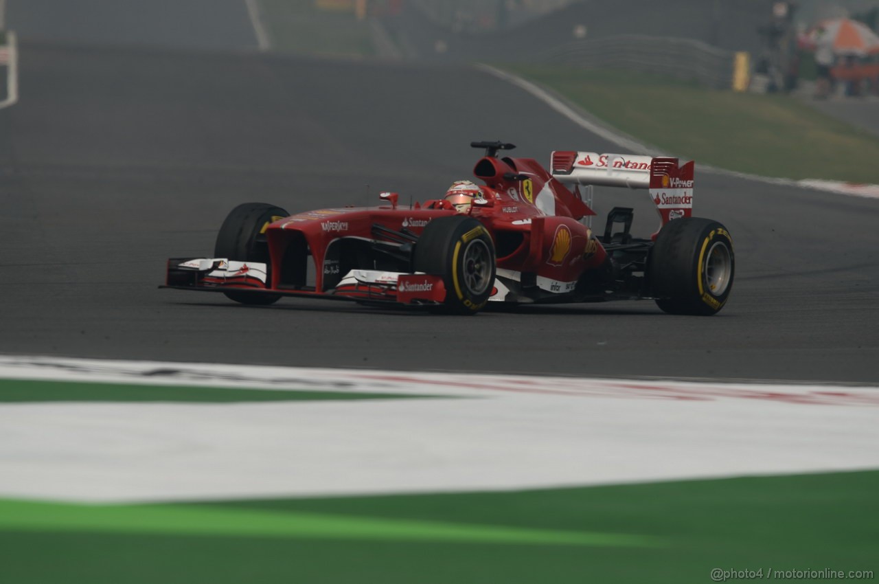 GP INDIA, 26.10.2013- Free practice 3: Fernando Alonso (ESP) Ferrari F138 