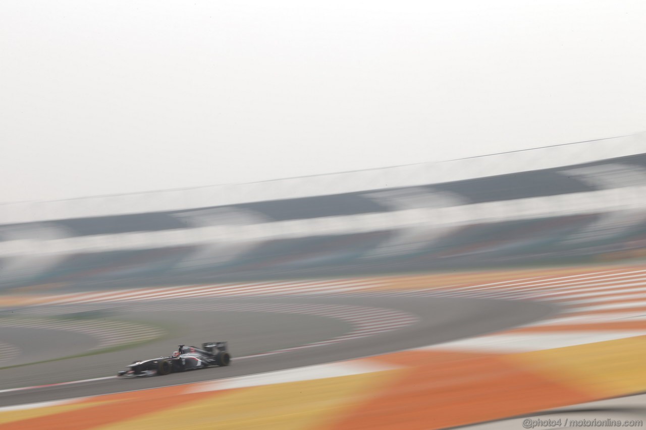GP INDIA, 26.10.2013- Free practice 3: Nico Hulkenberg (GER) Sauber F1 Team C32 