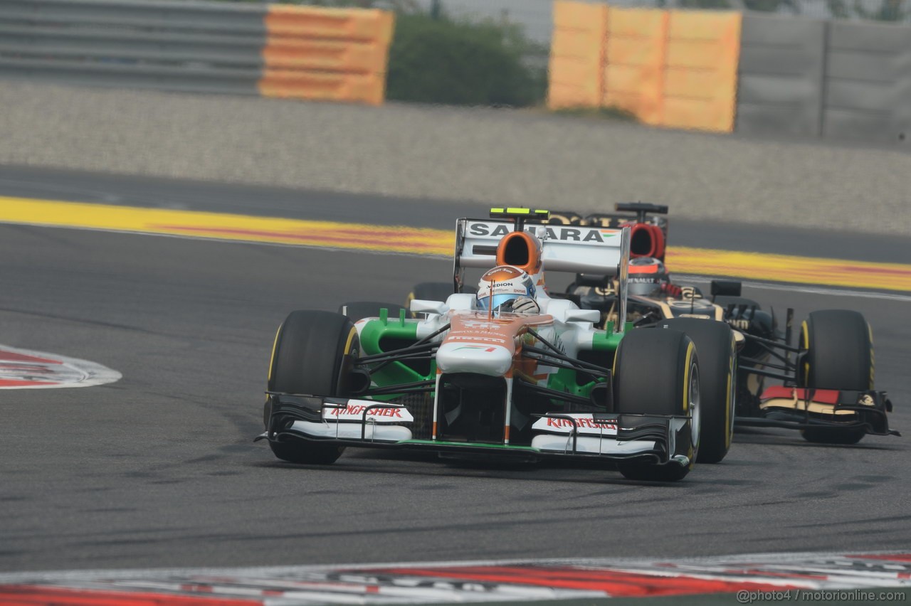 GP INDIA, 26.10.2013- Free practice 3: Adrian Sutil (GER), Sahara Force India F1 Team VJM06 