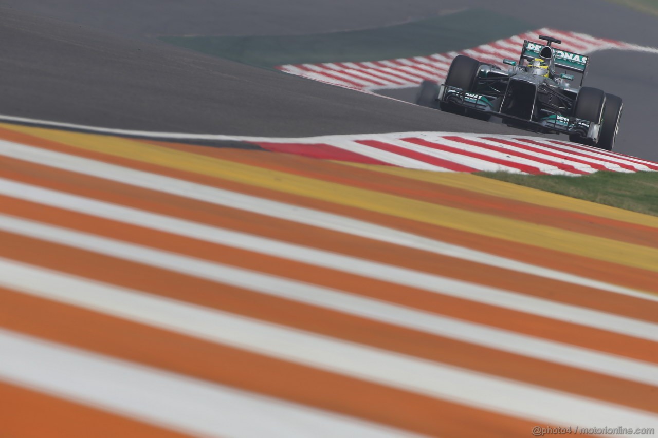GP INDIA, 26.10.2013- Free practice 3: Nico Rosberg (GER) Mercedes AMG F1 W04 