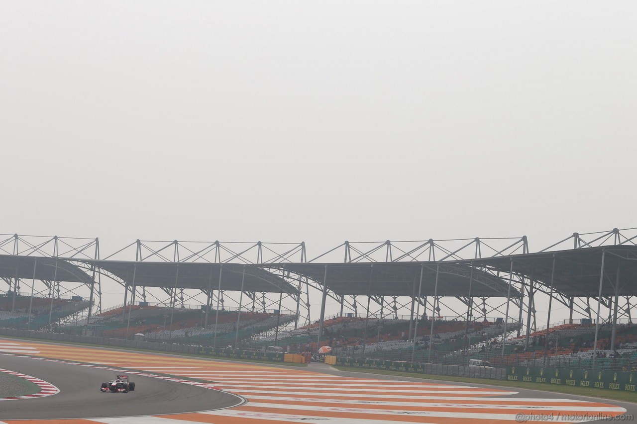 GP INDIA, 26.10.2013- Free practice 3: Jenson Button (GBR) McLaren Mercedes MP4-28 