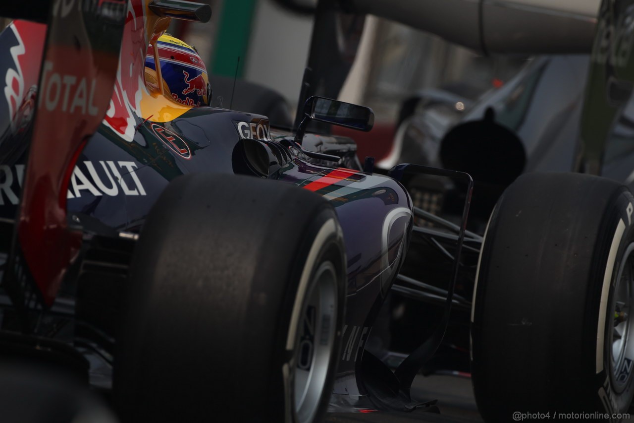 GP INDIA, 26.10.2013- Free practice 3: Mark Webber (AUS) Red Bull Racing RB9 