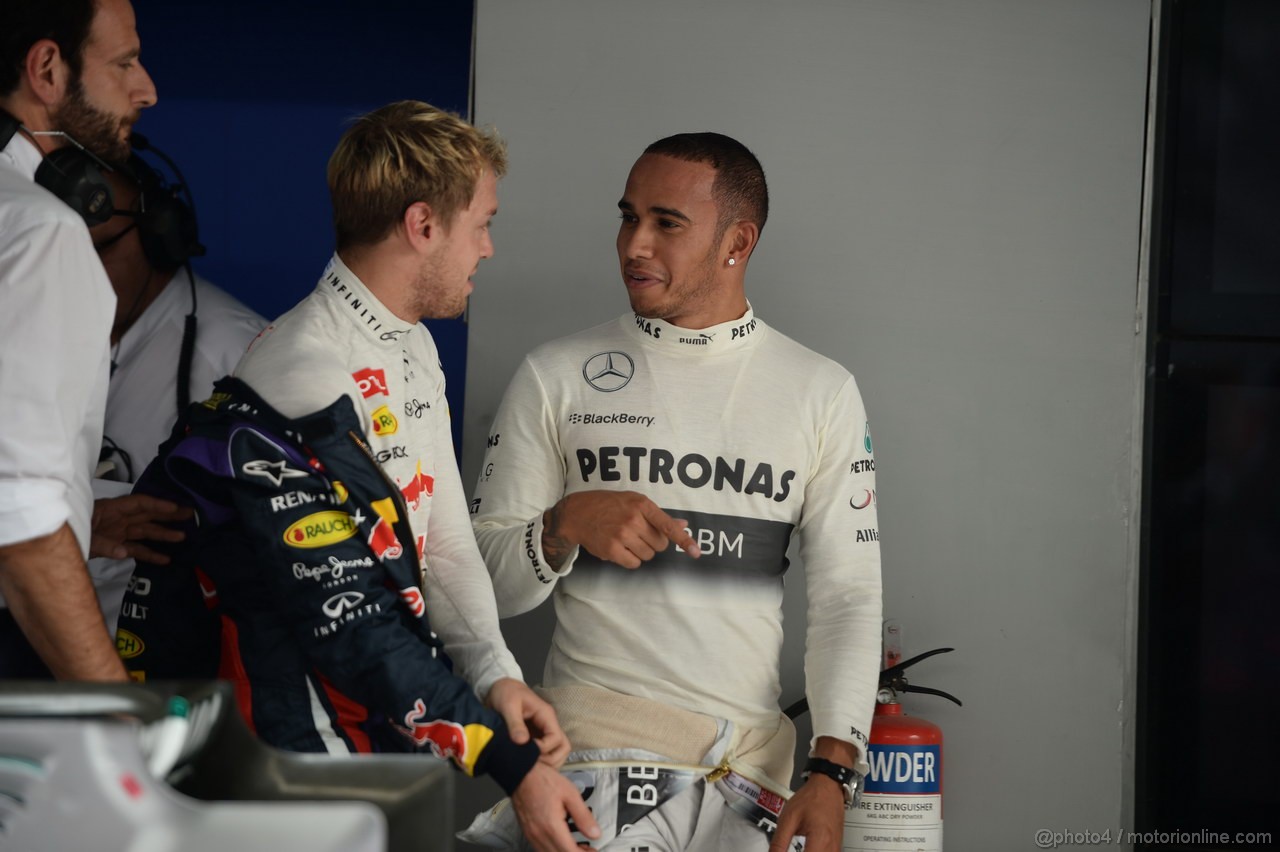 GP INDIA, 26.10.2013- Qualifiche: Lewis Hamilton (GBR) Mercedes AMG F1 W04 (terzo) 