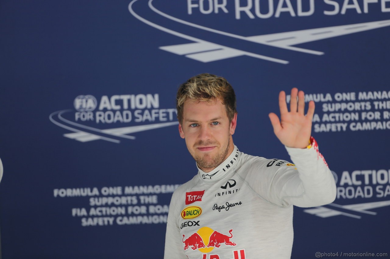 GP INDIA, 26.10.2013- Qualifiche: Sebastian Vettel (GER) Red Bull Racing RB9 (pole position)