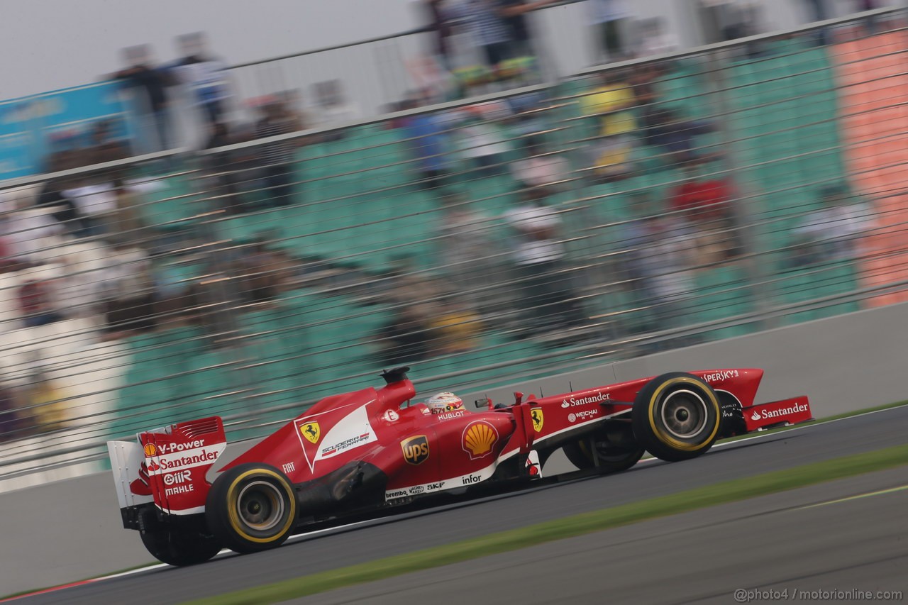 GP INDIA, 26.10.2013- Qualifiche: Fernando Alonso (ESP) Ferrari F138 