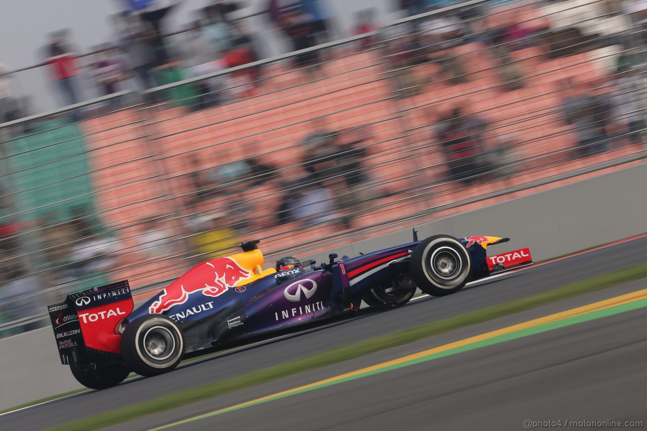 GP INDIA, 26.10.2013- Qualifiche: Sebastian Vettel (GER) Red Bull Racing RB9 
