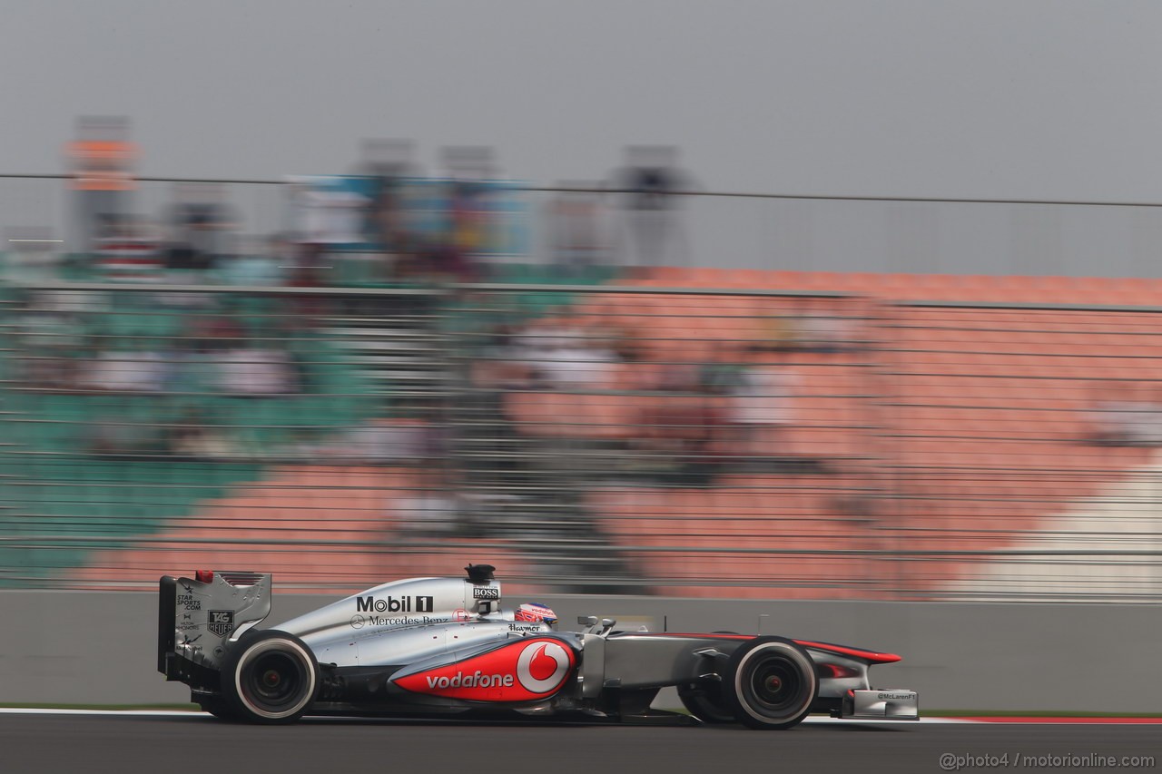GP INDIA, 26.10.2013- Qualifiche: Jenson Button (GBR) McLaren Mercedes MP4-28 
