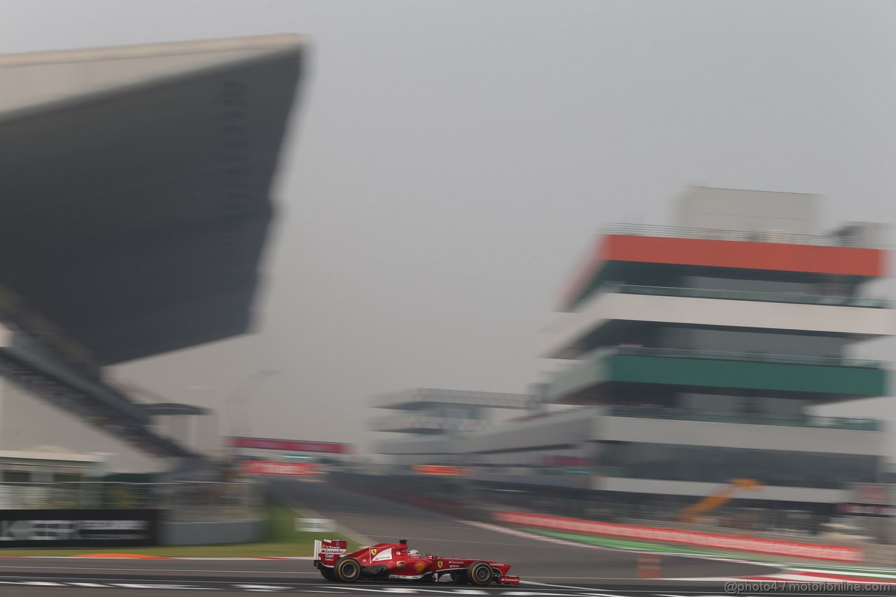 GP INDIA, 26.10.2013- Qualifiche: Fernando Alonso (ESP) Ferrari F138 