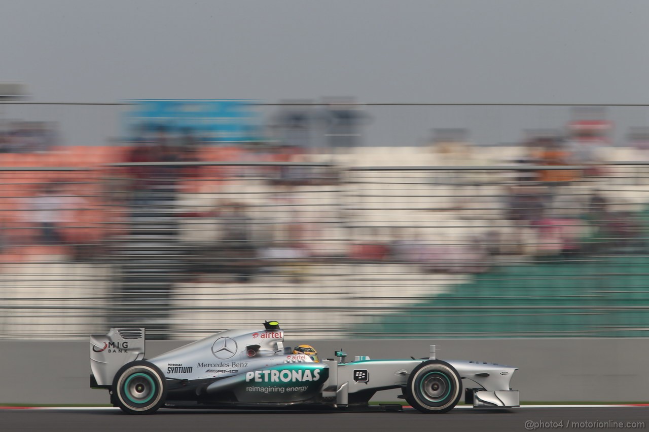GP INDIA, 26.10.2013- Qualifiche: Lewis Hamilton (GBR) Mercedes AMG F1 W04 