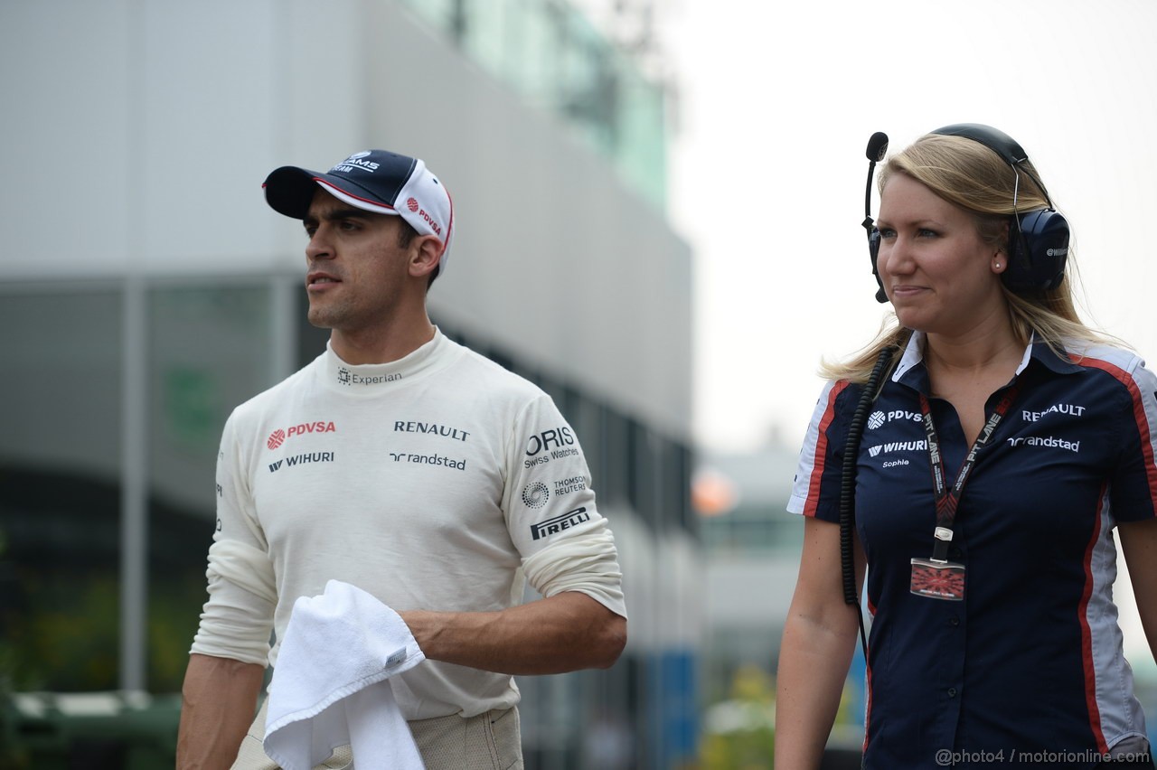 GP INDIA, 26.10.2013- Qualifiche: Pastor Maldonado (VEN) Williams F1 Team FW35 