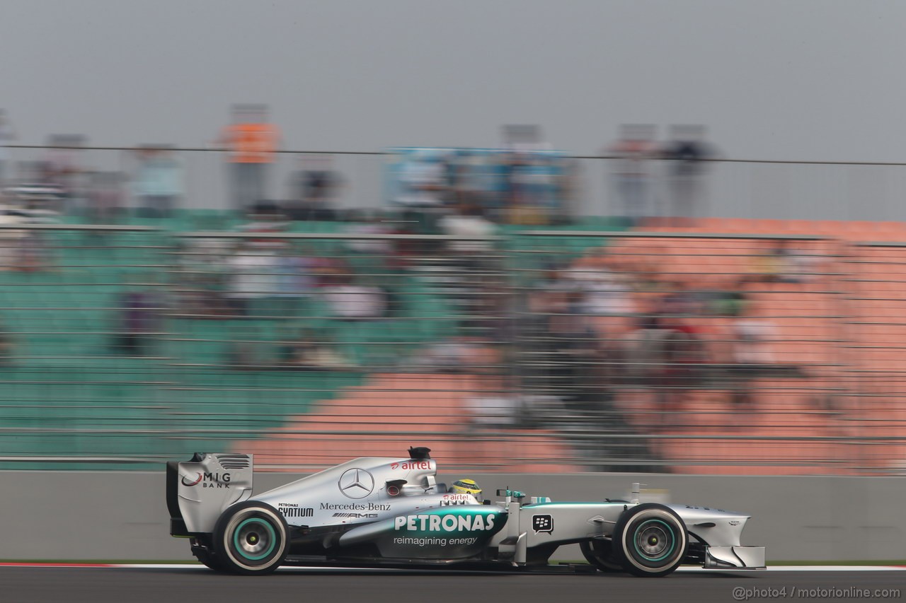 GP INDIA, 26.10.2013- Qualifiche: Nico Rosberg (GER) Mercedes AMG F1 W04 