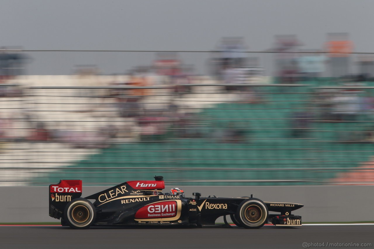 GP INDIA, 26.10.2013- Qualifiche: Kimi Raikkonen (FIN) Lotus F1 Team E21 