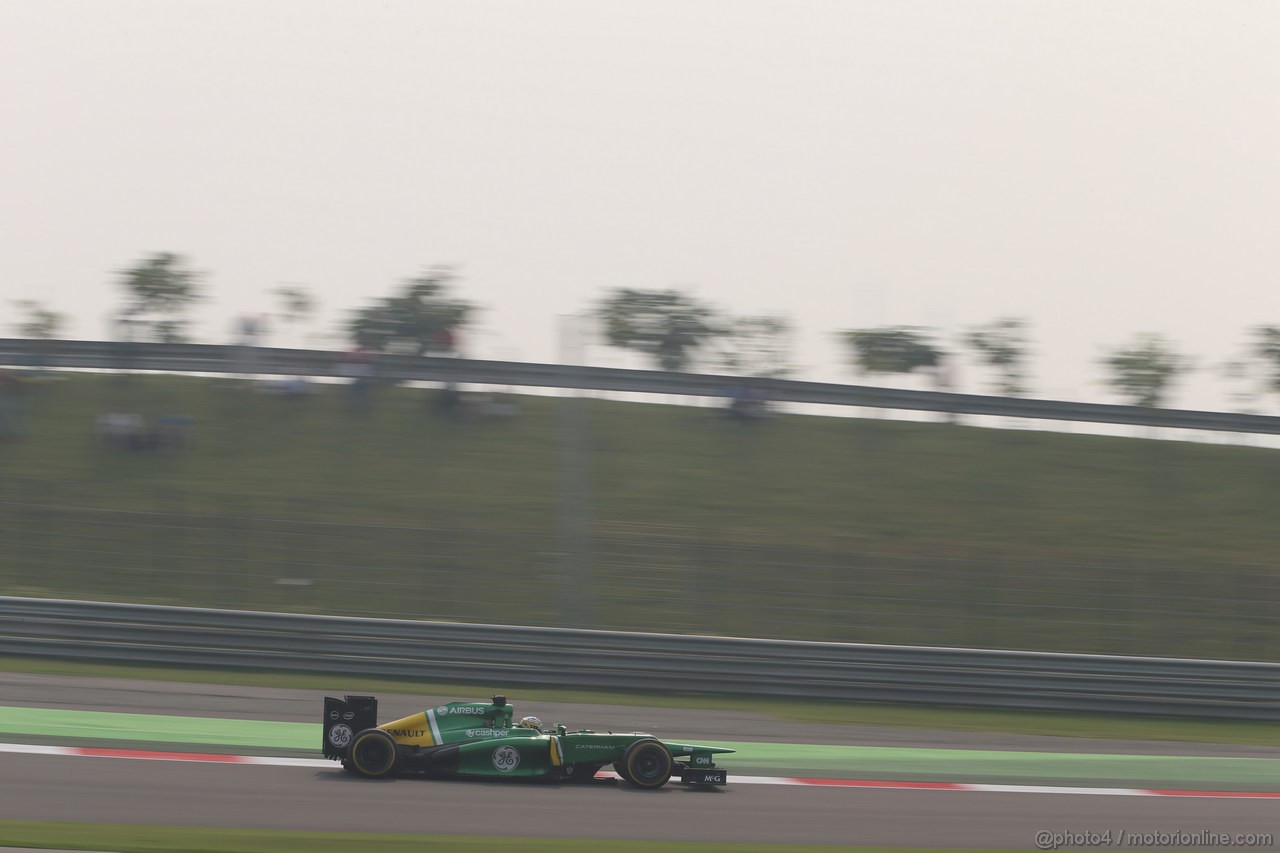GP INDIA, 26.10.2013- Qualifiche: Charles Pic (FRA) Caterham F1 Team CT03 