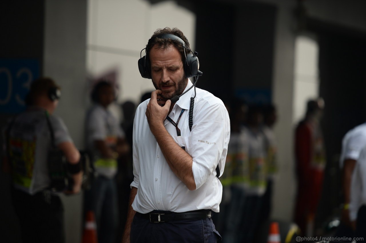 GP INDIA, 26.10.2013- Qualifiche: Matteo Bonciani (ITA), F1 Head of Communications 