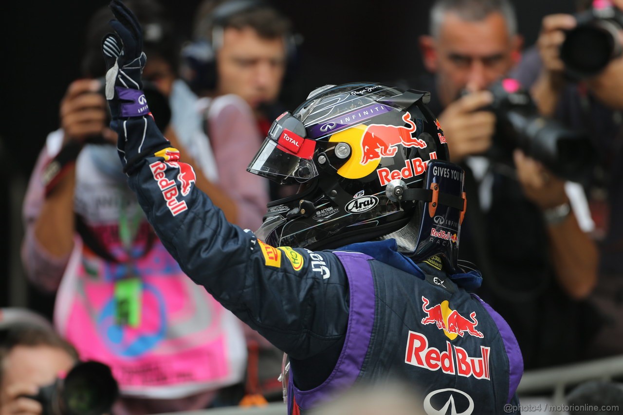 GP INDIA, 26.10.2013- Qualifiche: Sebastian Vettel (GER) Red Bull Racing RB9 (pole position)