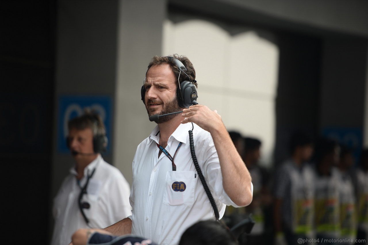GP INDIA, 26.10.2013- Qualifiche: Matteo Bonciani (ITA), F1 Head of Communications 