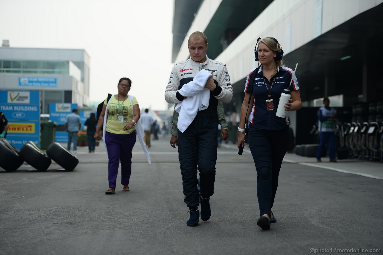 GP INDIA, 26.10.2013- Qualifiche: Valtteri Bottas (FIN), Williams F1 Team FW35 
