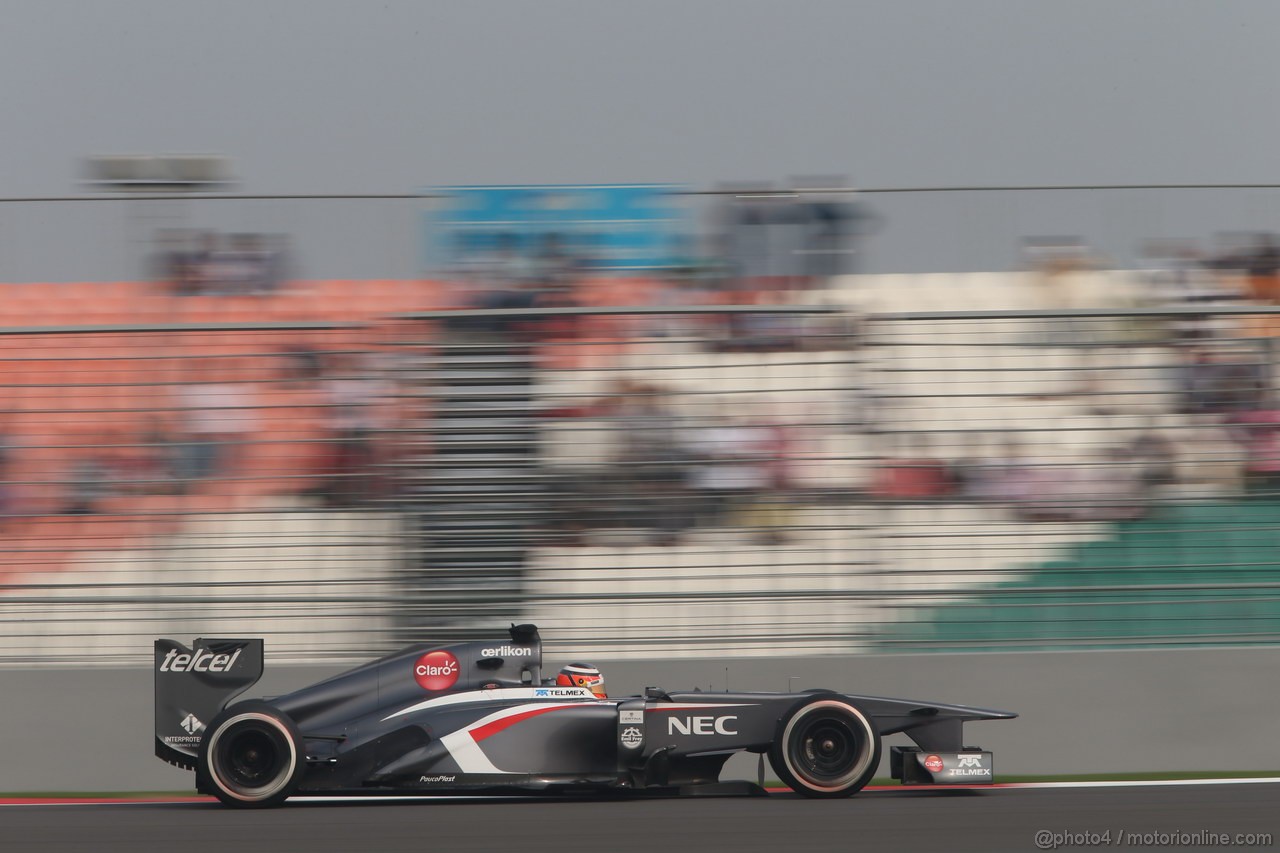 GP INDIA, 26.10.2013- Qualifiche: Nico Hulkenberg (GER) Sauber F1 Team C32 