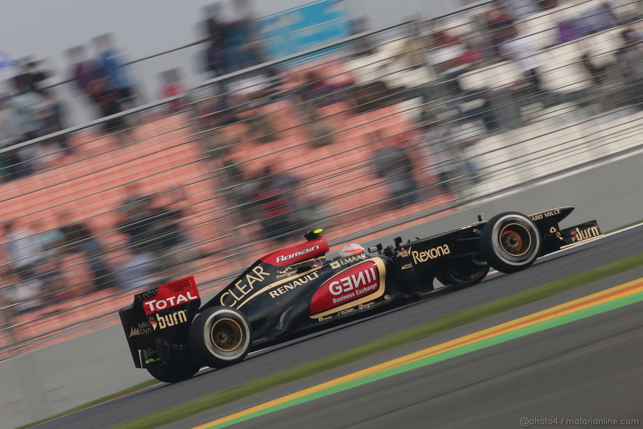 GP INDIA, 26.10.2013- Qualifiche: Romain Grosjean (FRA) Lotus F1 Team E21 