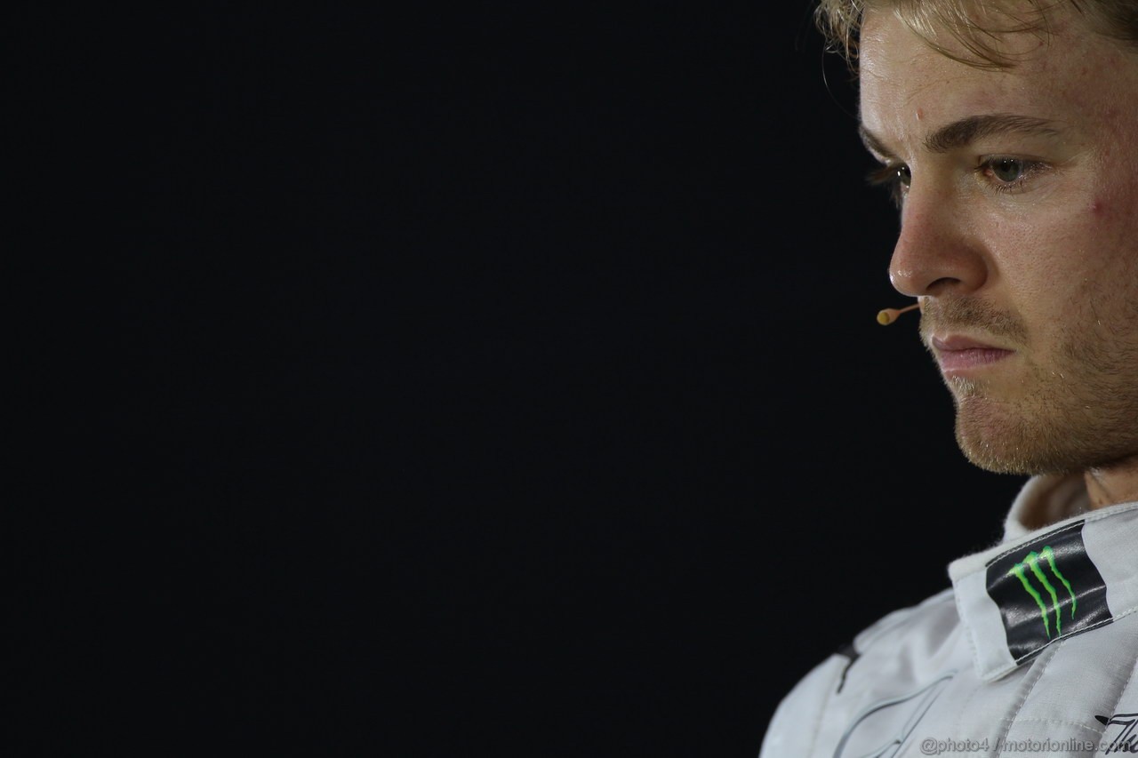 GP INDIA, 26.10.2013- Qualifiche press conference: Nico Rosberg (GER) Mercedes AMG F1 W04 (secondo)