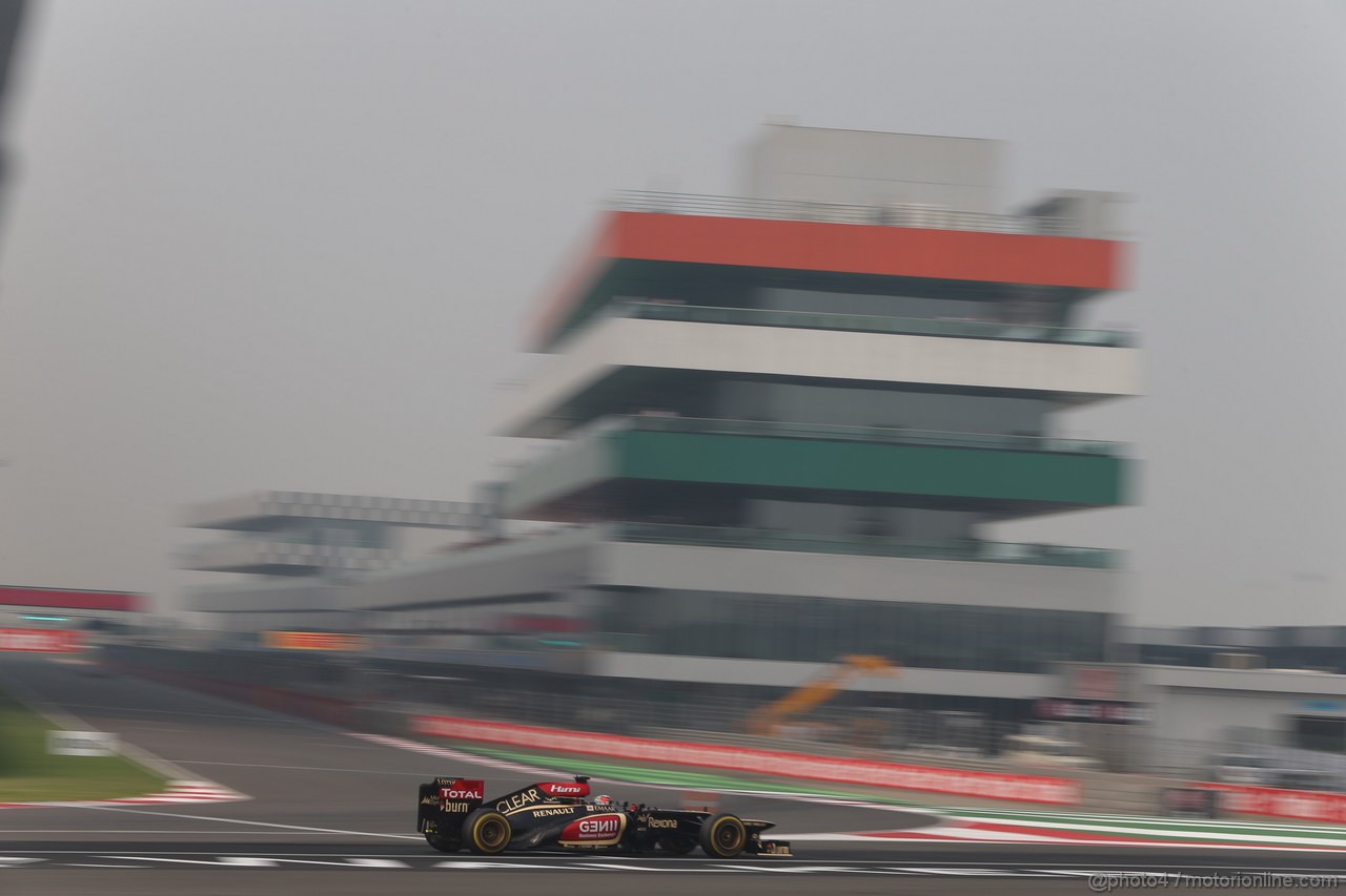 GP INDIA, 26.10.2013- Qualifiche: Kimi Raikkonen (FIN) Lotus F1 Team E21 