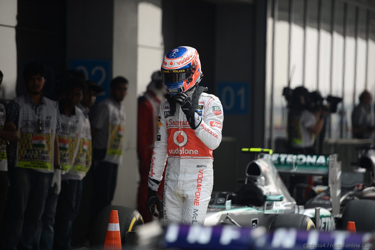 GP INDIA, 26.10.2013- Qualifiche: Jenson Button (GBR) McLaren Mercedes MP4-28 