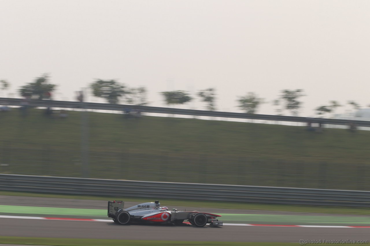 GP INDIA, 26.10.2013- Qualifiche: Jenson Button (GBR) McLaren Mercedes MP4-28 