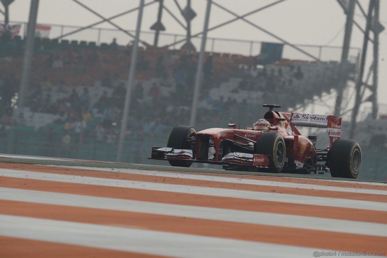 GP INDIA, 26.10.2013- Qualifiche: Fernando Alonso (ESP) Ferrari F138 