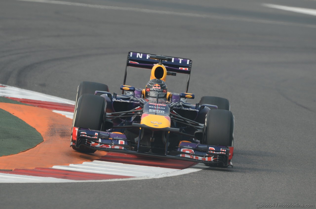 GP INDIA, 26.10.2013- Qualifiche: Sebastian Vettel (GER) Red Bull Racing RB9 