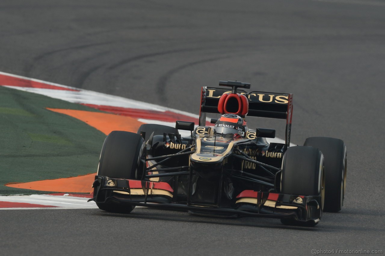 GP INDIA, 26.10.2013- Qualifiche: Kimi Raikkonen (FIN) Lotus F1 Team E21 