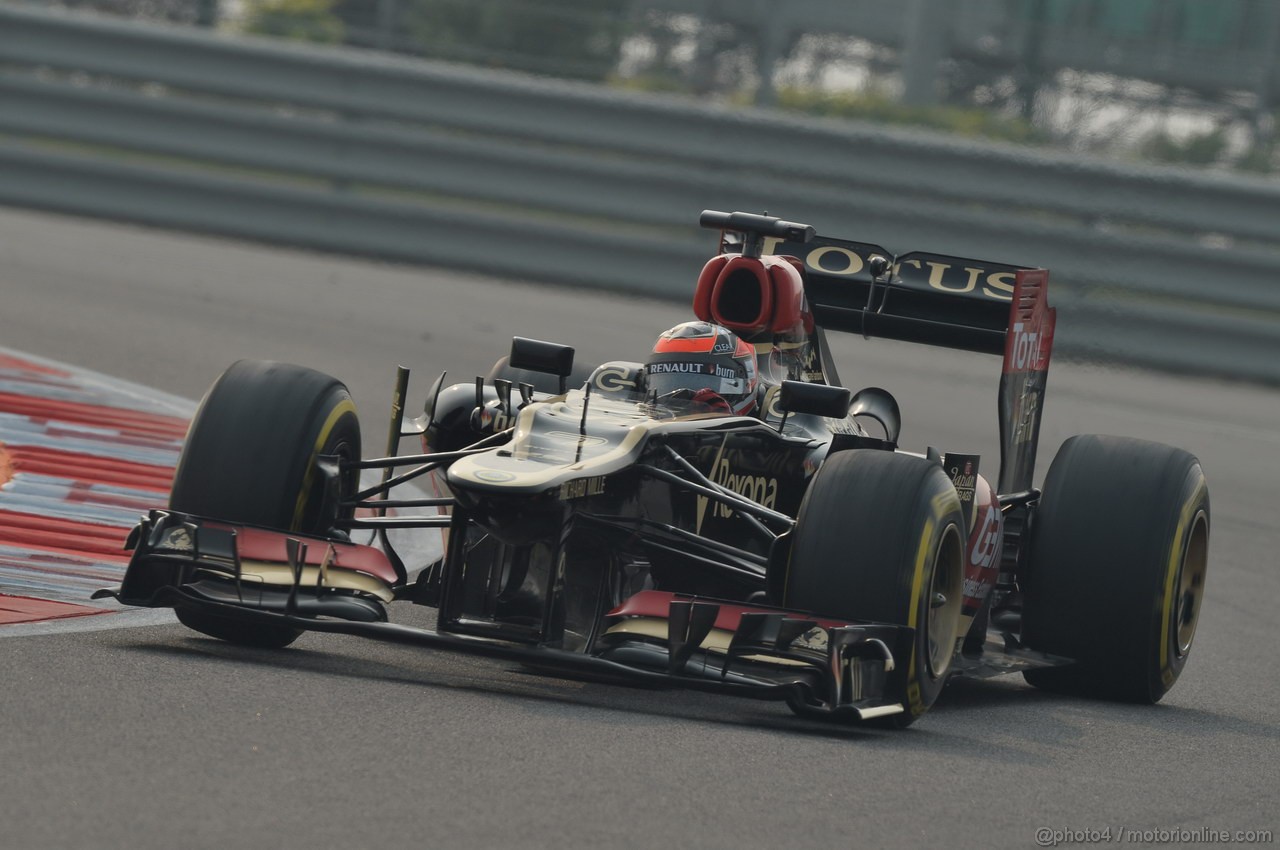GP INDIA, 26.10.2013- Qualifiche: Kimi Raikkonen (FIN) Lotus F1 Team E21 