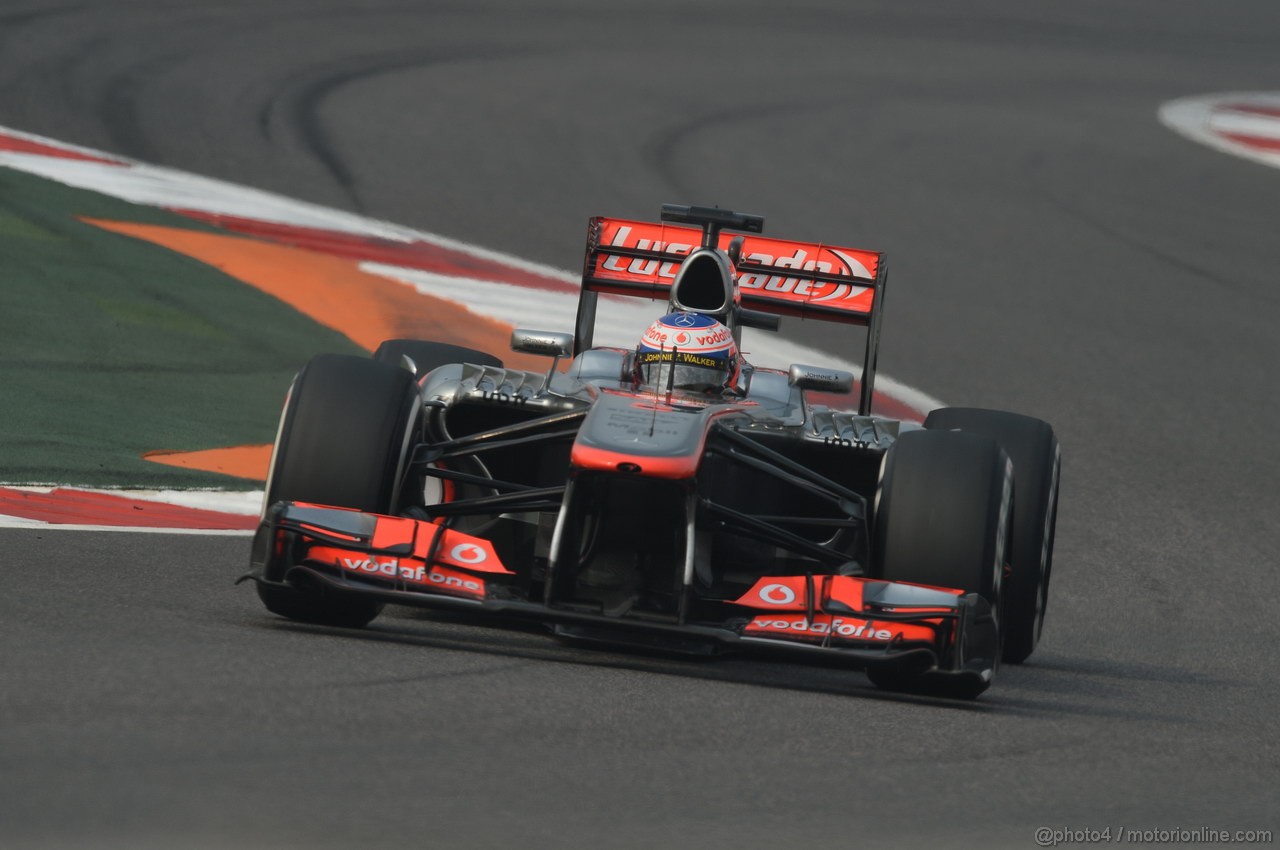 GP INDIA, 26.10.2013- Qualifiche: Jenson Button (GBR) McLaren Mercedes MP4-28 
