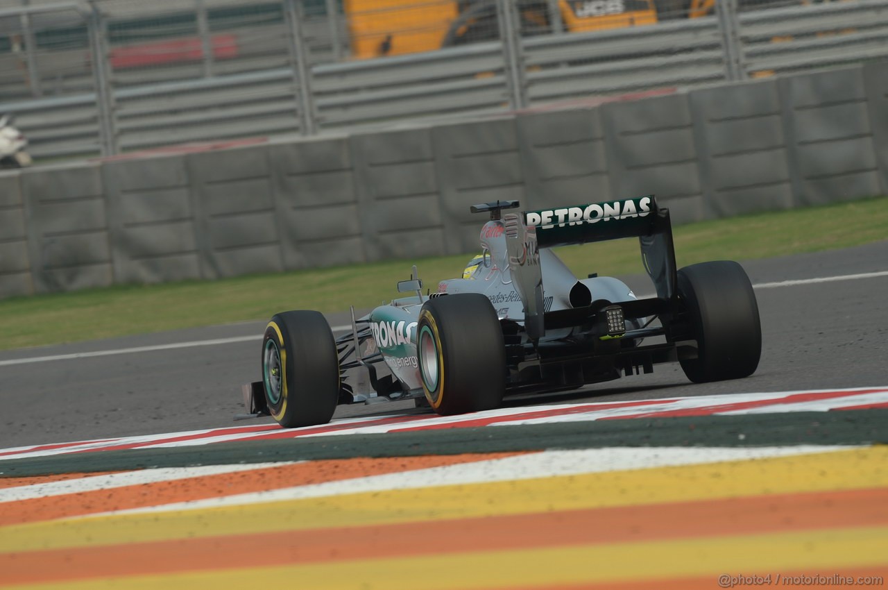 GP INDIA, 26.10.2013- Qualifiche: Nico Rosberg (GER) Mercedes AMG F1 W04 
