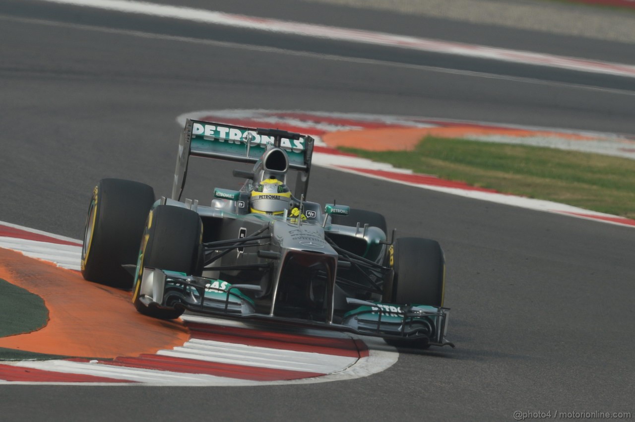 GP INDIA, 26.10.2013- Qualifiche: Nico Rosberg (GER) Mercedes AMG F1 W04 