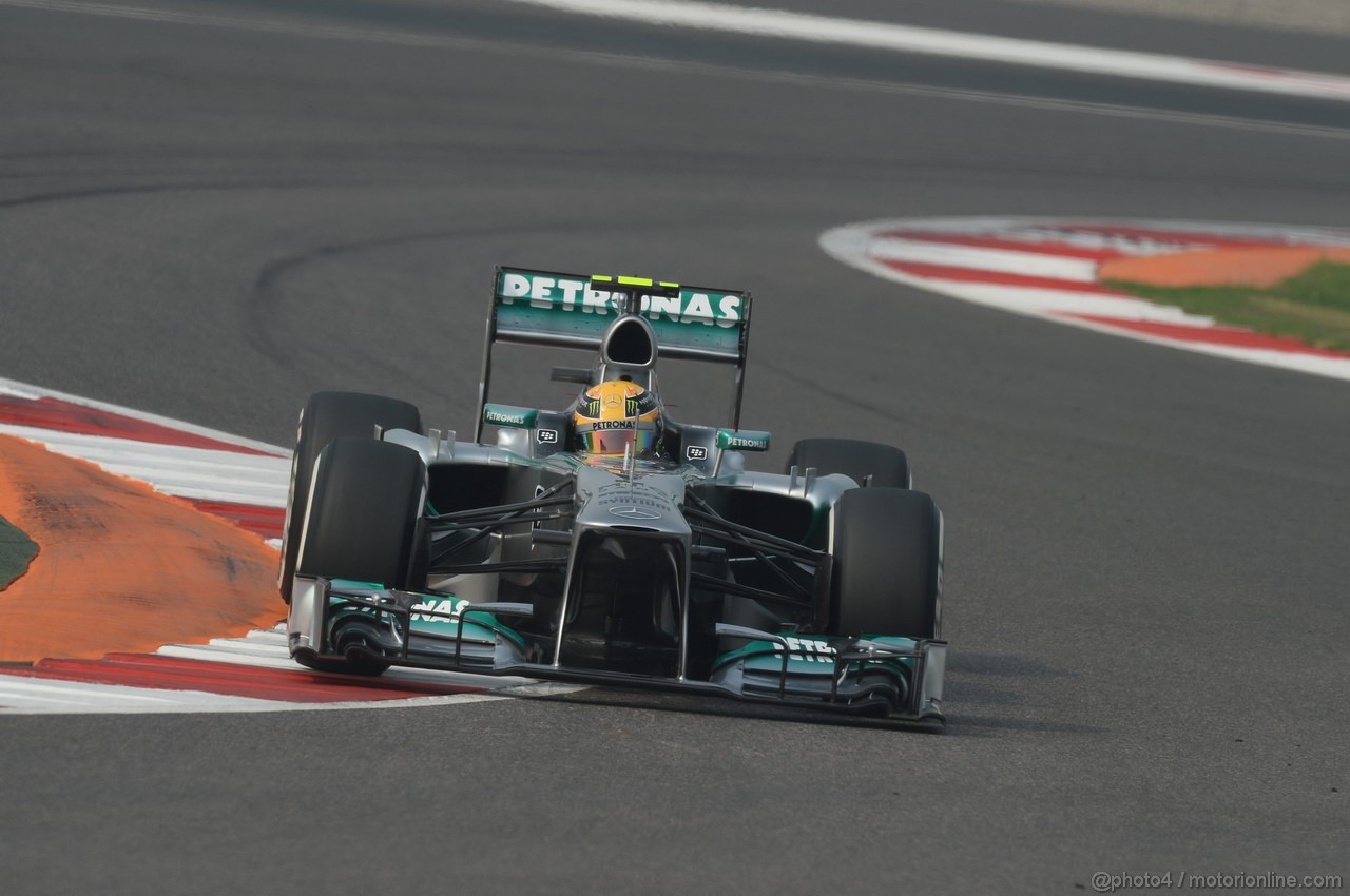 GP INDIA, 26.10.2013- Qualifiche: Lewis Hamilton (GBR) Mercedes AMG F1 W04 