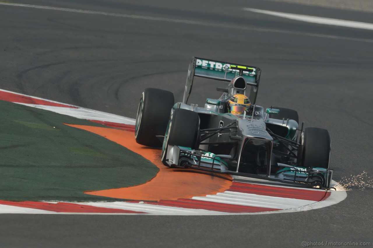 GP INDIA, 26.10.2013- Qualifiche: Lewis Hamilton (GBR) Mercedes AMG F1 W04 