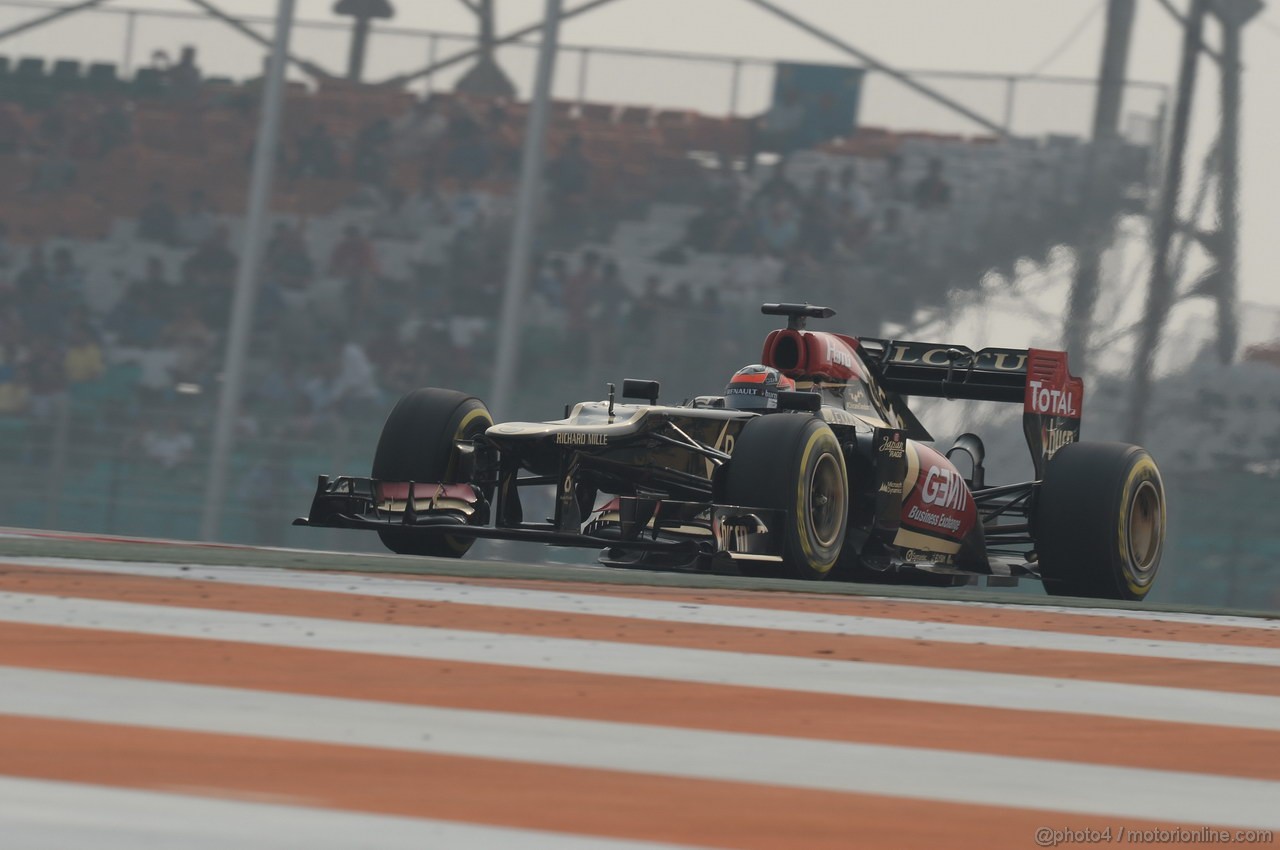 GP INDIA, 26.10.2013- Qualifiche: Kimi Raikkonen (FIN) Lotus F1 Team E21 